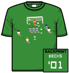 BECKS FOOTBALL TEE BRIGHT