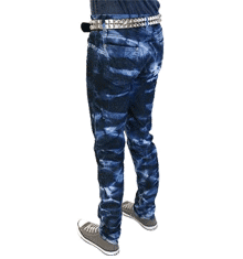 BLEACH WASH STRETCH JEANS