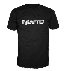 KRAFTED MUSIC -  LOGO WHITE/BLACK
